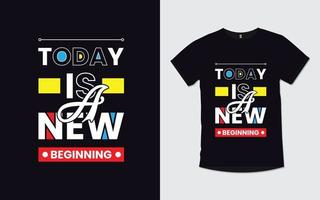 motiverande citat modern typografi t-shirt design vektor