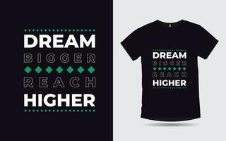 motivierende Zitate kreative Typografie modernes T-Shirt-Design vektor