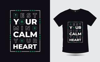 motiverande citat kreativ typografi modern t-shirt design vektor