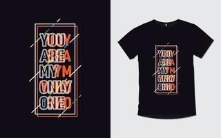 motiverande citat modern typografi t-shirt design vektor