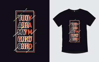 motivierende Zitate modernes Typografie-T-Shirt-Design vektor