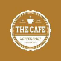Café- und Café-Logo-Design vektor