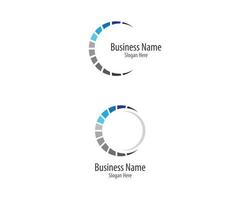 cirkel företag logotypuppsättning vektor
