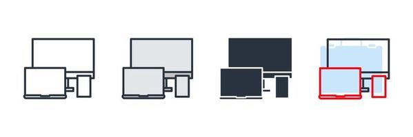 ansprechende Symbol-Logo-Vektor-Illustration. Symbolvorlage für Geräte und Elektronik für Grafik- und Webdesign-Sammlung vektor