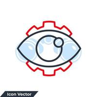 vision ikon logotyp vektorillustration. eye gear symbol mall för grafik och webbdesign samling vektor