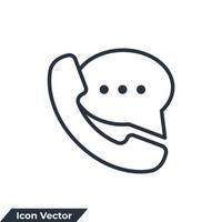 stöd ikon logotyp vektor illustration. kundsupport symbol mall för grafik och webbdesign samling