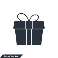 presentförpackning ikon logotyp vektorillustration. gåva symbol mall för grafik och webbdesign samling vektor