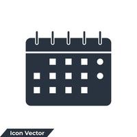 Kalender-Symbol-Logo-Vektor-Illustration. Kalendersymbolvorlage für Grafik- und Webdesign-Sammlung vektor