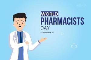World pharmacists day design vektor