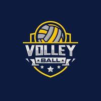 Volleyball-Team-Emblem-Logo-Design-Vektor-Illustration vektor