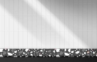 kosmetischer grauer Hintergrund und Premium-Podium aus Terrazzo-Marmor für Produktpräsentation, Branding und Verpackungspräsentation. Studiobühne mit Schattenhintergrund. Vektordesign vektor