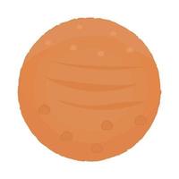 orangefarbener Planet, monochrome Abbildung vektor