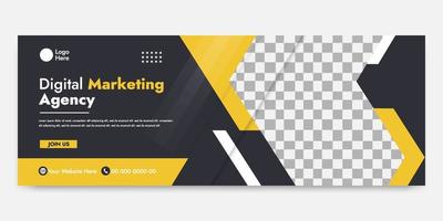 Bannervorlage für Agenturen für digitales Marketing vektor