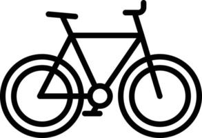 Symbol für die Fahrradlinie vektor