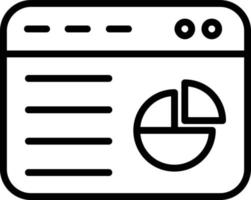 Dashboard-Liniensymbol vektor