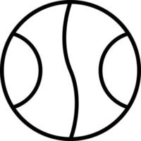 tennis boll linje ikon vektor