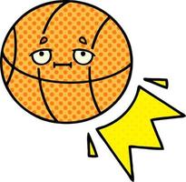 Cartoon-Basketball im Comic-Stil vektor