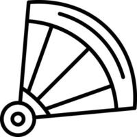 Fan-Line-Symbol vektor