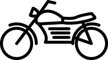 motorcykel linje ikon vektor