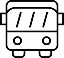 Symbol für die Buslinie vektor