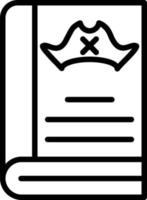 Symbol für magische Buchlinie vektor