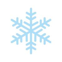 Schneeflockensymbol, Vektorschneesymbol isoliert auf weißem Hintergrund vektor