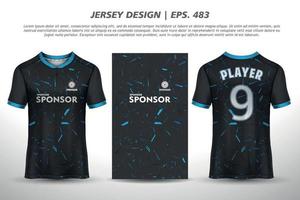 Trikot Design Sublimation T-Shirt Premium geometrisches Muster unglaubliche Vektorkollektion für Fußball Fußballrennen Radfahren Gaming Motocross Sport vektor