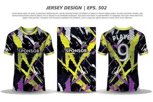 jersey design sublimering t-shirt premium geometriskt mönster otrolig vektorsamling för fotboll fotboll racing cykling spel motocross sport vektor