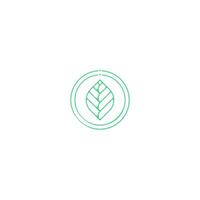 abstrakt gröna blad och blad logotyp ikon vektor design. landskapsdesign, trädgård, växt, natur, hälsa och ekologi vektor logotypillustration.
