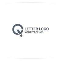 Logo-Design abjad yq abstrakter Vektor