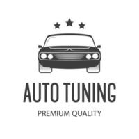 Auto-Tuning-Vektoretikett für den Service vektor