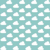 himmel och moln bakgrund. snygg design med en platt affisch, flygblad, vykort. isolerat objekt. vektor illustration. barns illustration