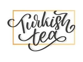 türkische traditionen der teezeremonie. Teezeit. dekorative Elemente für Ihr Design. Vektorillustration mit orientalischer Schale auf weißem Hintergrund. vektor