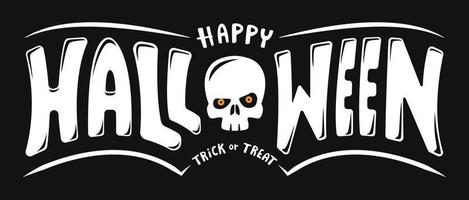 glückliches Halloween-Textdesign, Vektor