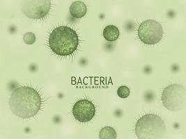 moderna bakteriekimar i grön bakgrund vektor
