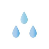 Wassertropfen-Symbol-Logo-Vektor-Design vektor