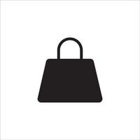 shoppingväska ikon logotyp vektordesign vektor