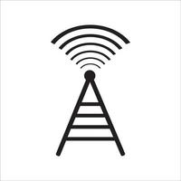 Wifi-Antennensymbol-Logo-Vektordesign vektor