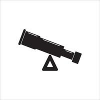 teleskop ikon logotyp vektor design
