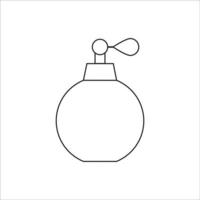 parfymflaska ikon logotyp vektordesign vektor