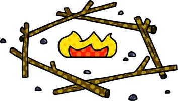 Cartoon-Doodle eines Lagerfeuers vektor