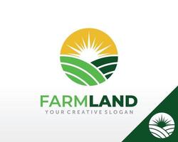 gård logotyp design. jordbruk logotyp design vektor