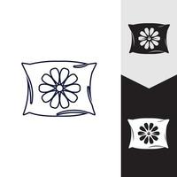 Kissen-Logo-Vektor-Symbol-Vorlage vektor