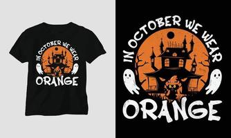 spezielles T-Shirt Halloweens vektor