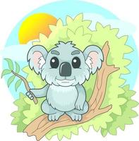 söt liten koala vektor