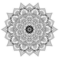 abstraktes dekoratives Mandala-Hintergrunddesign. vektor