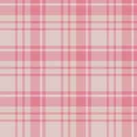 Nahtloses Muster in sanften hellrosa Farben für Plaid, Stoff, Textil, Kleidung, Tischdecke und andere Dinge. Vektorbild. vektor