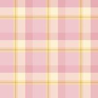 Nahtloses Muster in tollen rosa und gelben Farben für Plaid, Stoff, Textil, Kleidung, Tischdecke und andere Dinge. Vektorbild. vektor