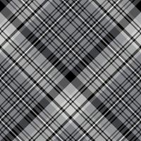 sömlösa mönster i intressanta grå, svarta och vita färger för pläd, tyg, textil, kläder, dukar och annat. vektor bild. 2