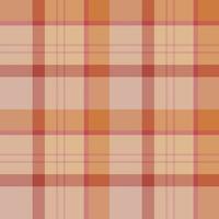 Nahtloses Muster in tollen orangen, roten und rosa Farben für Plaid, Stoff, Textil, Kleidung, Tischdecke und andere Dinge. Vektorbild. vektor